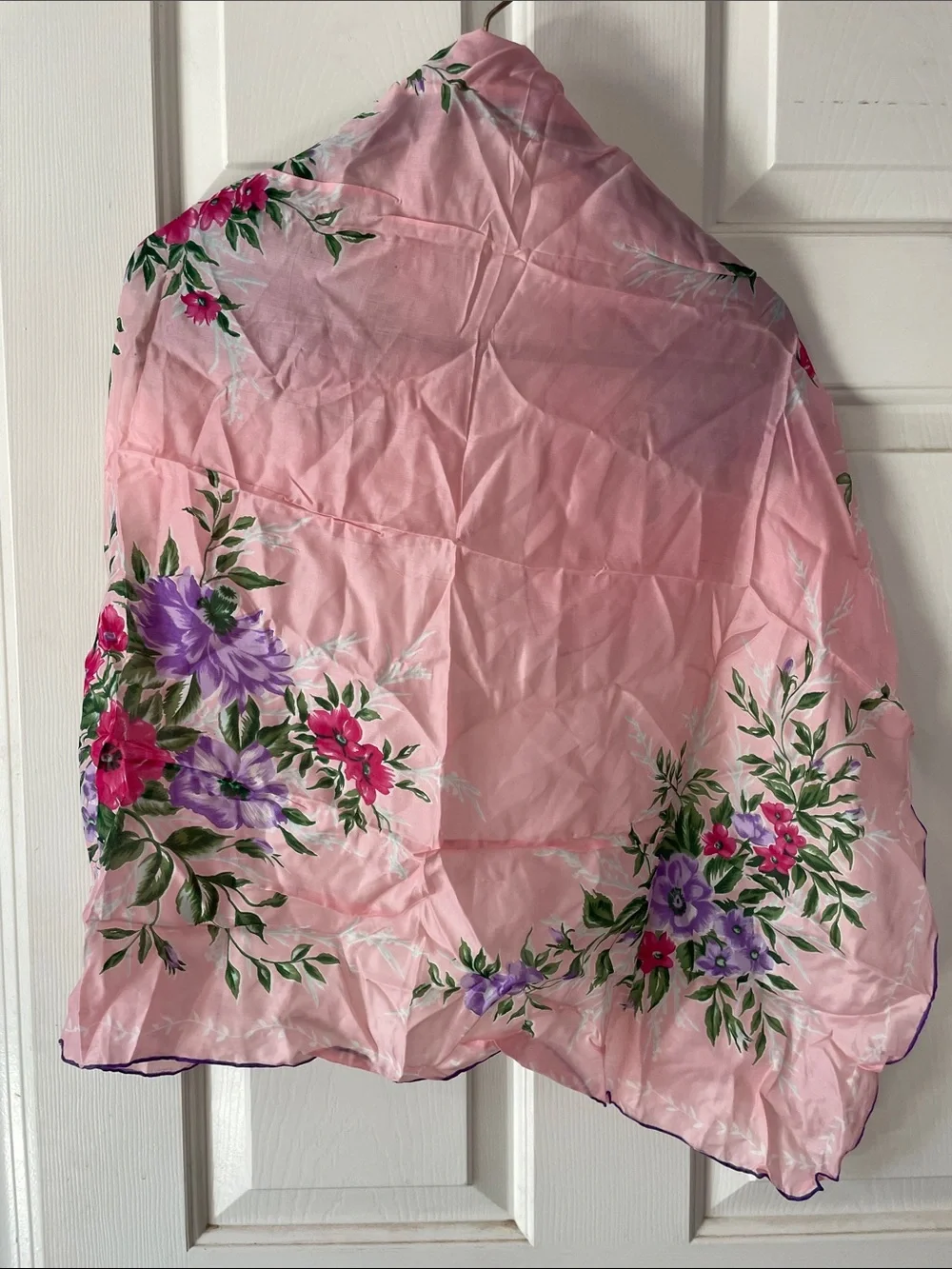 VTG SILK BLEND HANDROLLED SCARF